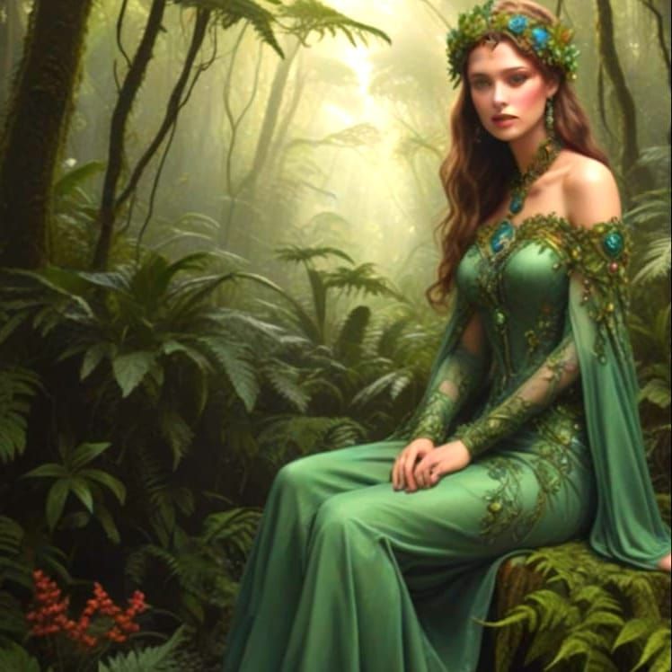 Ethereal, Fractal Botanicals in Vibrant, Photorealistic Deta...