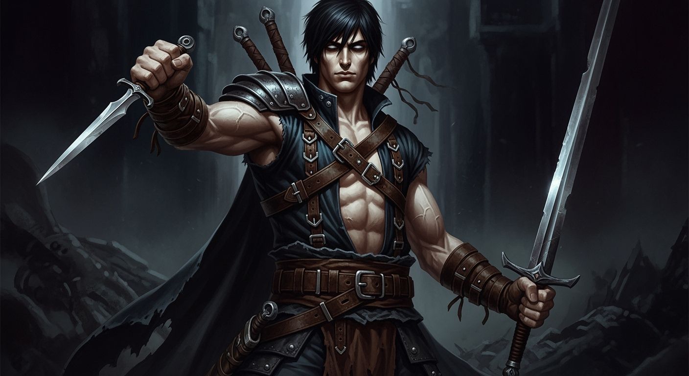 Artemis Entreri: Ruthless Assassin in Dark Fantasy Art