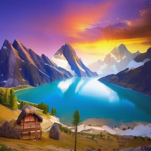 Majestic Rockies: Alpine Lakes and Mountain Peaks