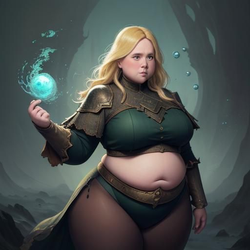 Chubby water witch