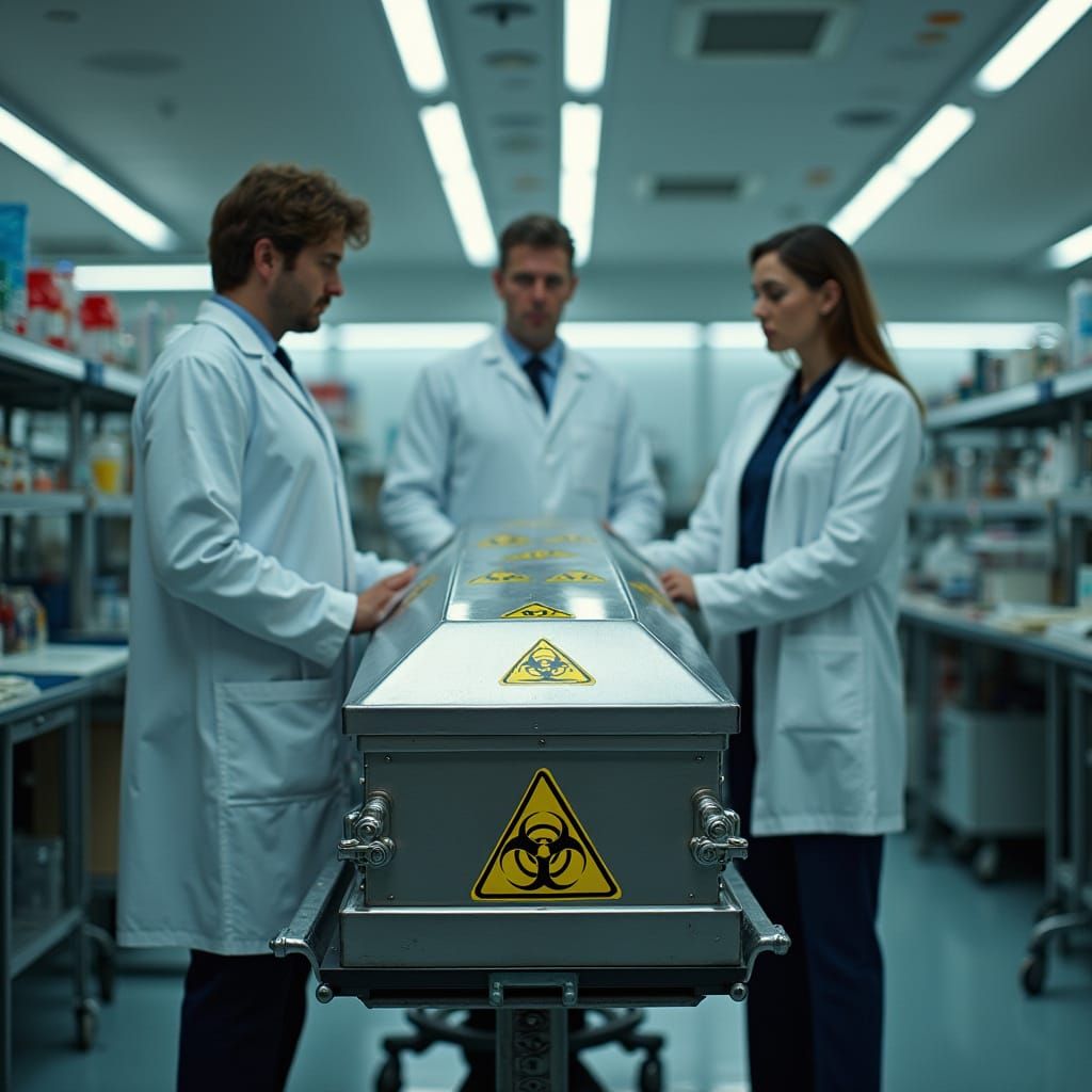 Scientists Investigate Biohazard in High-Tech Lab