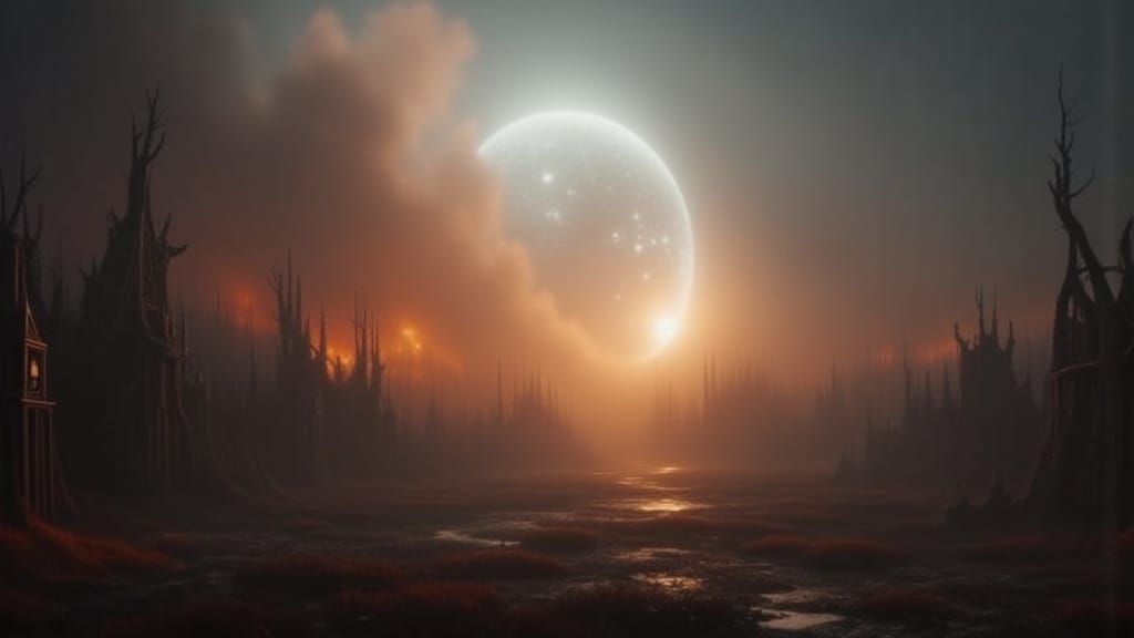 Apocalyptic Moon Collision: End of the World in Flames