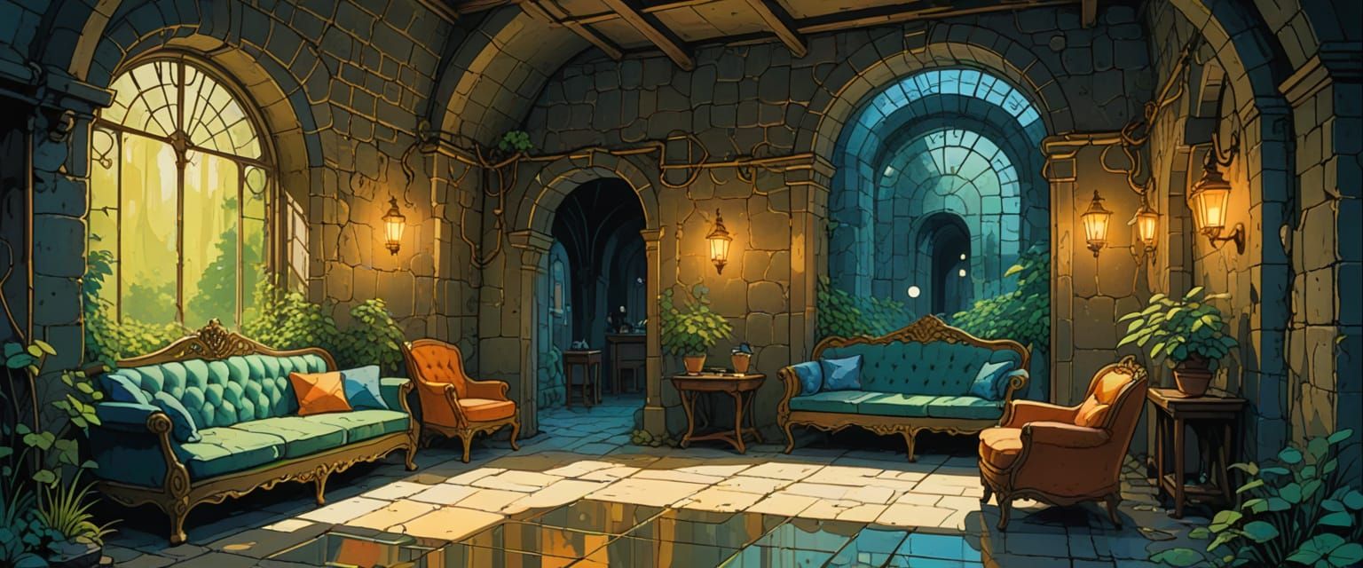 Mysterious Abandoned Passageway in Castle Dungeon