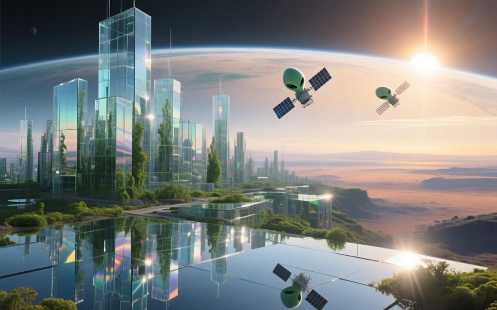 Setting Light From a Distant Sun & Glassgrown Alien Satellit...