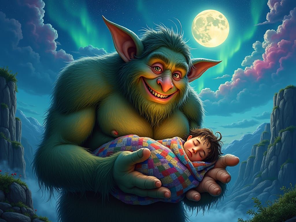 Gentle Troll Guardian of the Night Sky