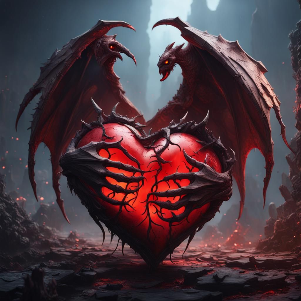 Demonic Claw Grip on Broken Heart