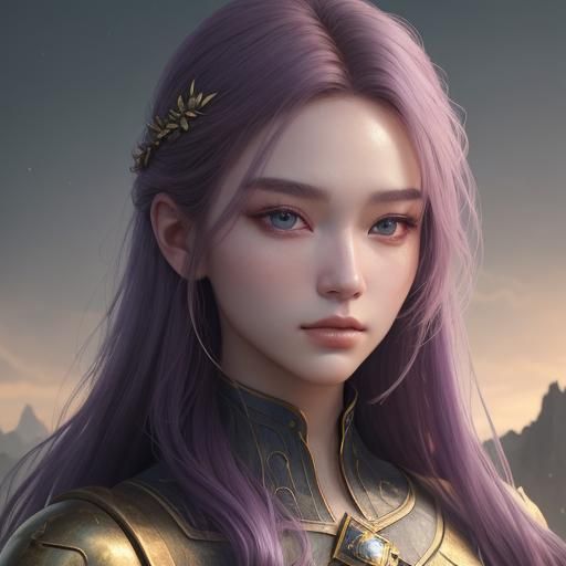 Classical Oil Painting of a Beautiful Young Woman