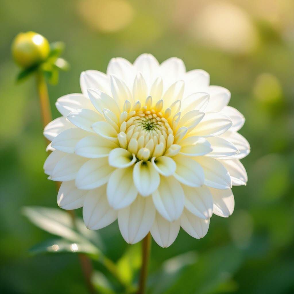 Bride To Be Dahlia in Full Bloom