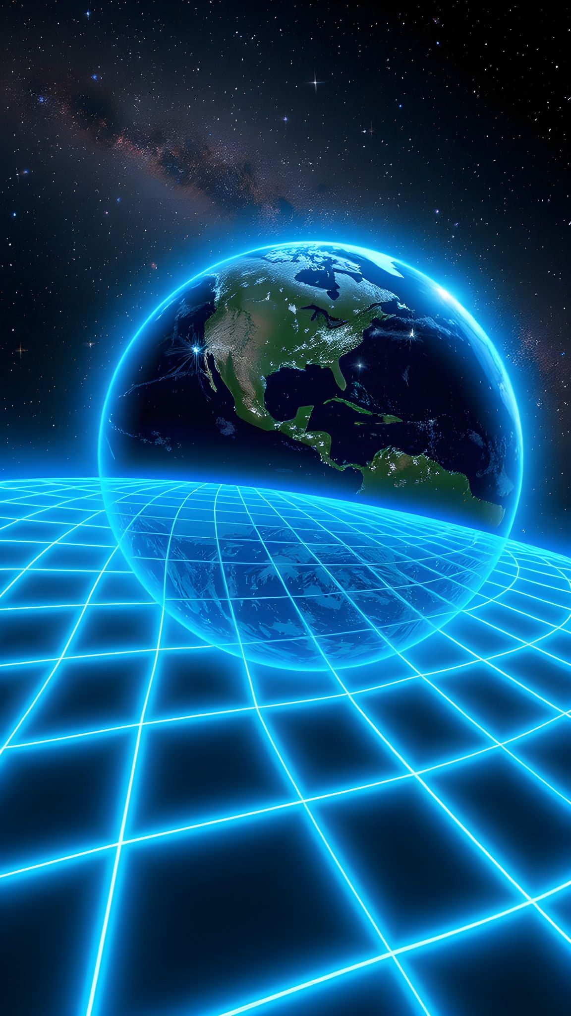 Earth Warping Spacetime: Conceptual Astrophysics Photography