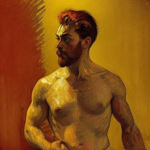 Cabaret Man: A Toulouse-Lautrec Inspired Portrait