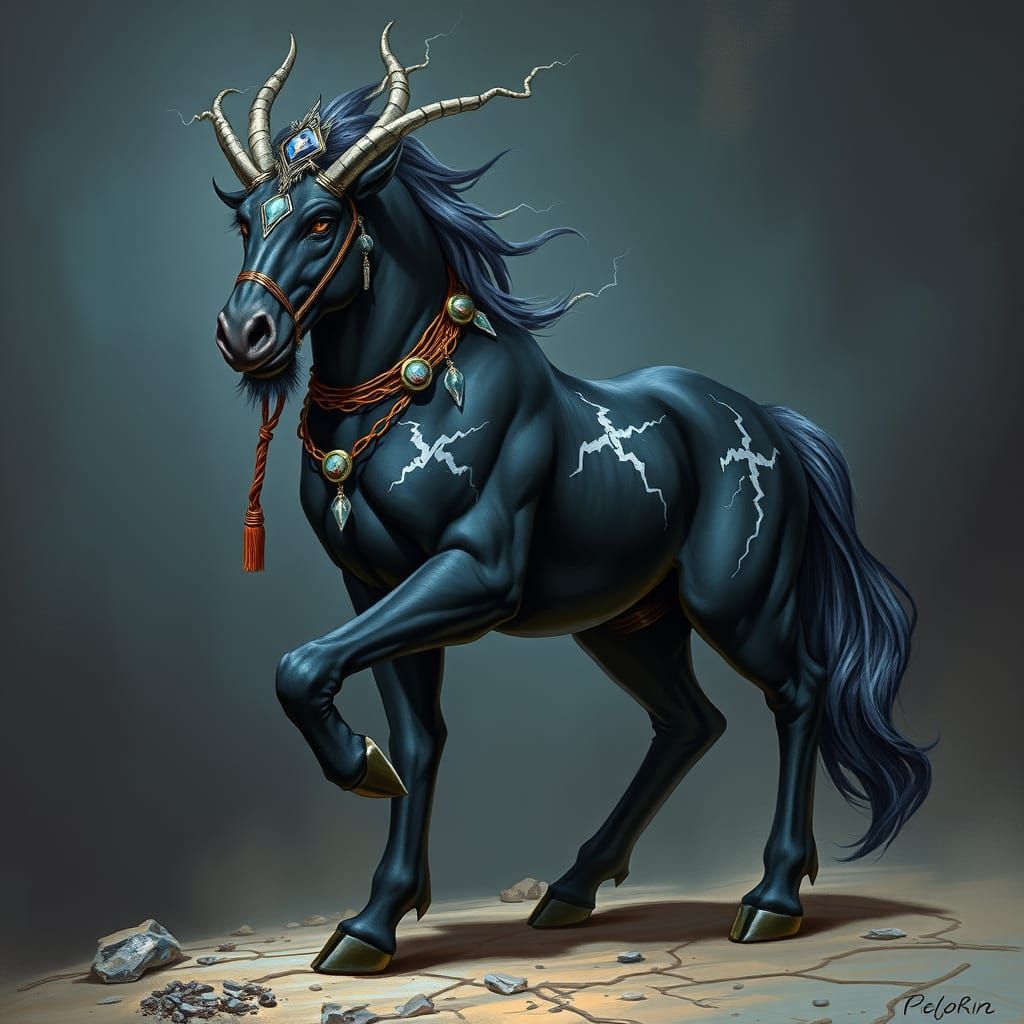 Centaur Cleric in Dynamic Realism Style