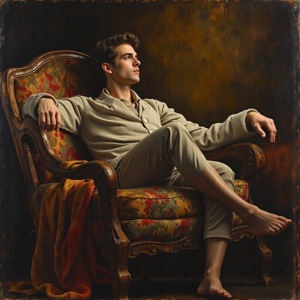 Regency Gentleman in Dreamlike Chiaroscuro