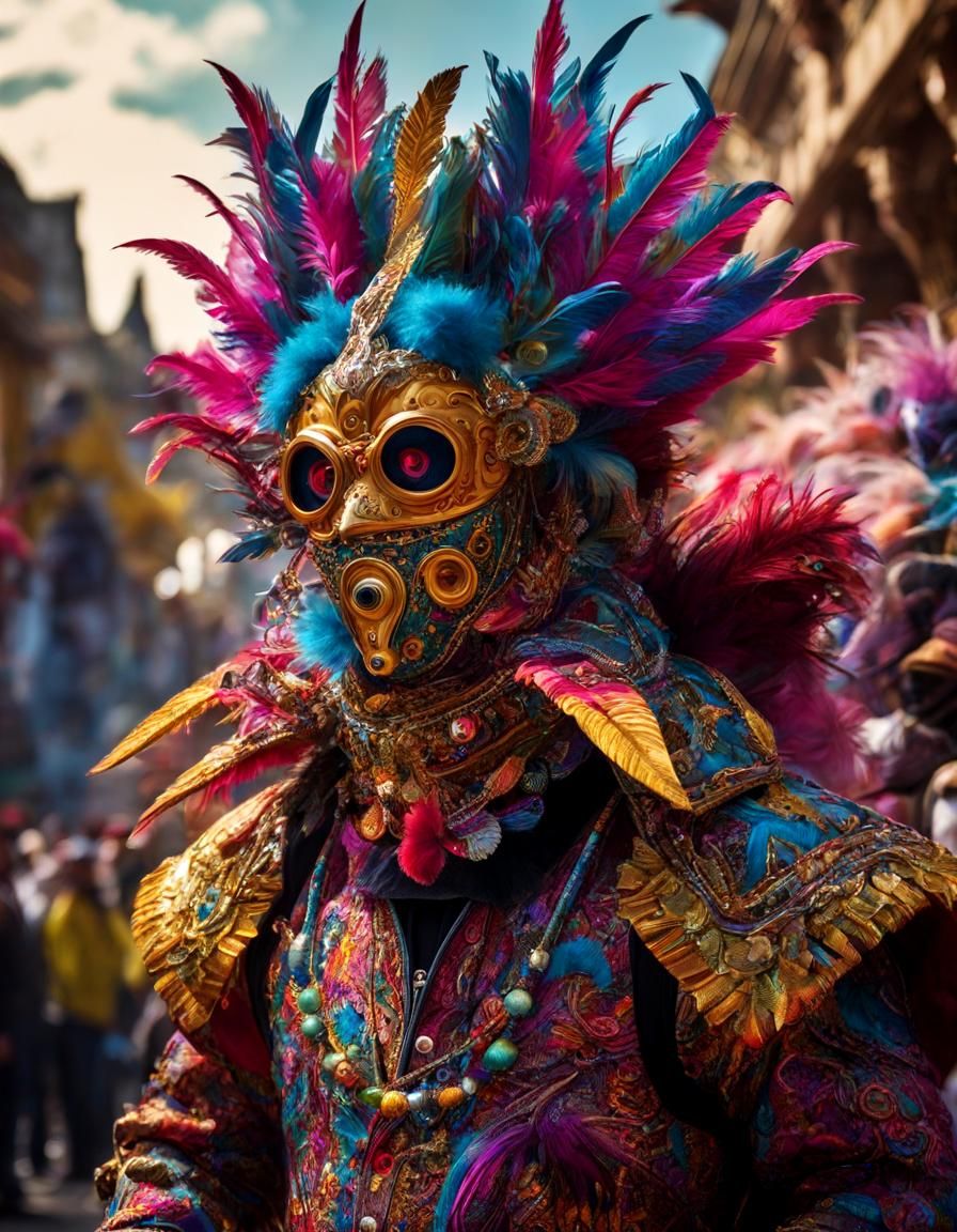 Nebula Oil Monster in Masquerade, Maximalist Fantasy