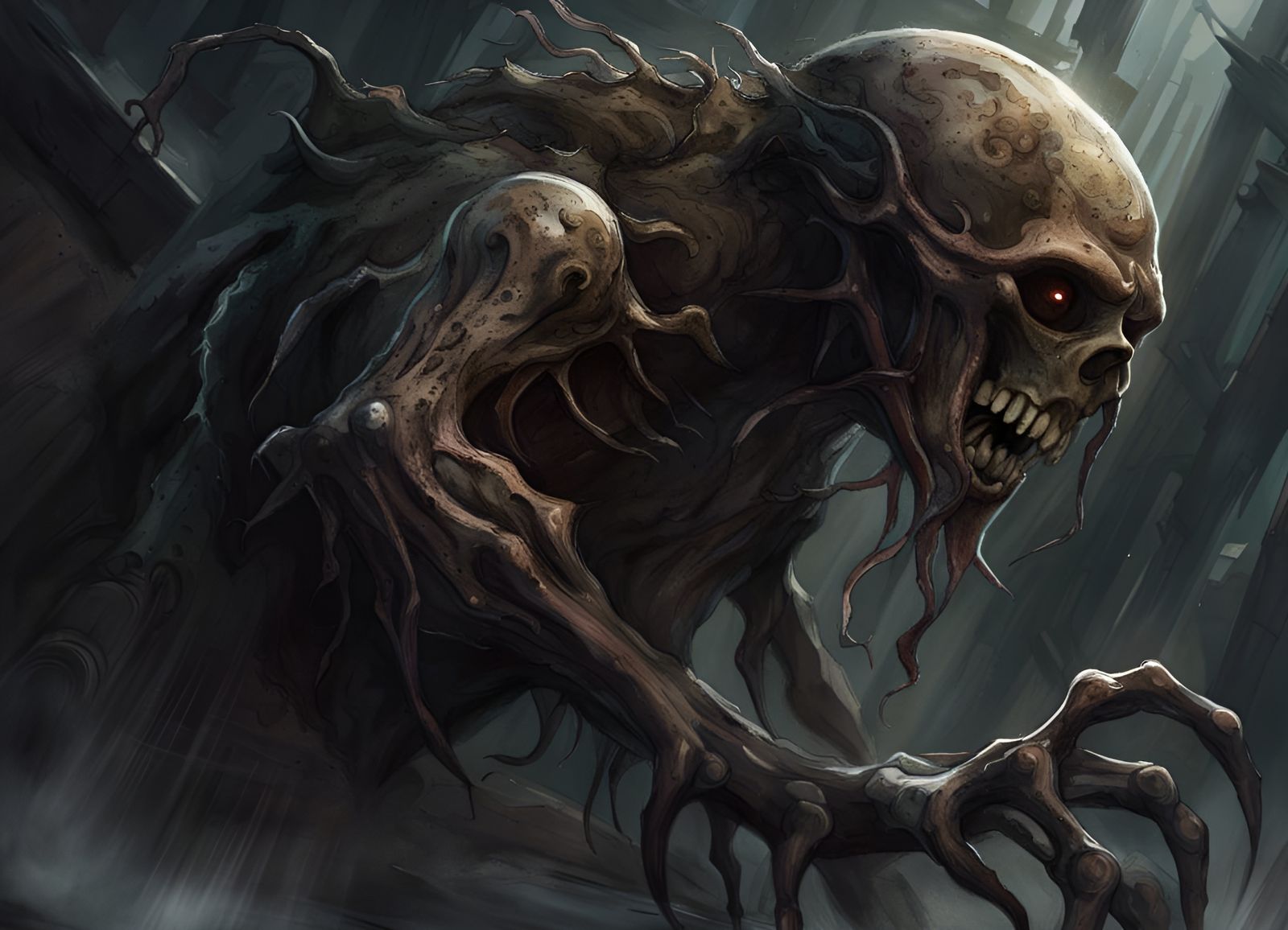 Grotesque Zombie: A Dark Specter of Death