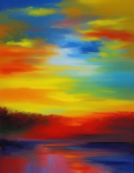 Expressionist Oil Painting of Primal Therapy