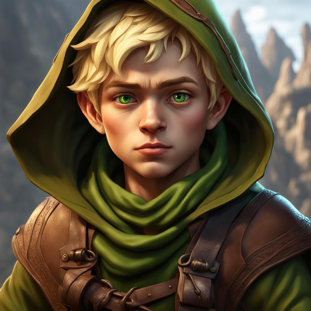 Halfling Rogue in Detailed Matte Painting