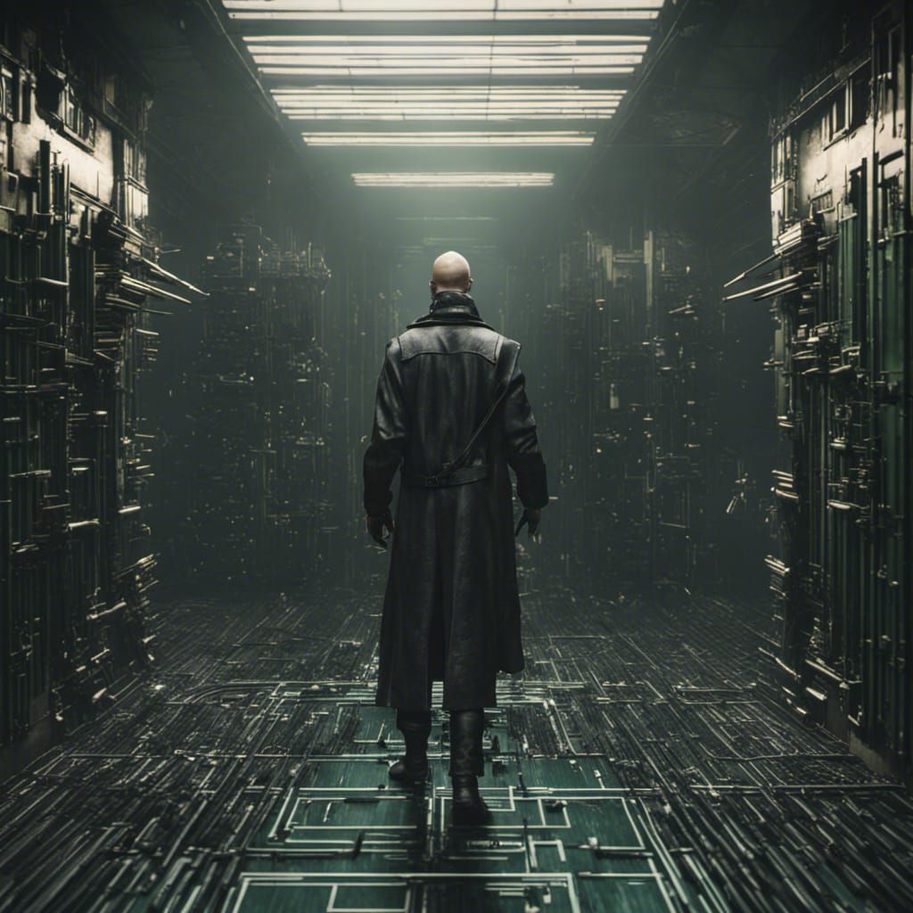 Matrix Scene in 3D Game Style