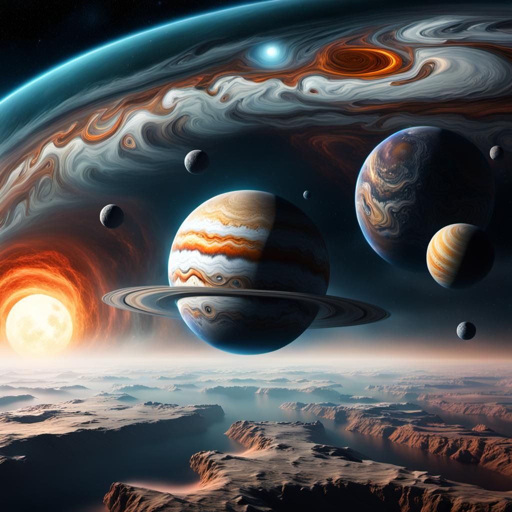 Jupiter's swirling storms