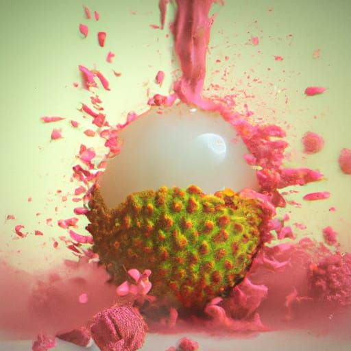 Lychee Bomb Exploding: Cinematic Slow Motion
