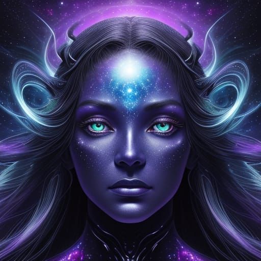Cosmic Horror Art: Woman Born of Stardust