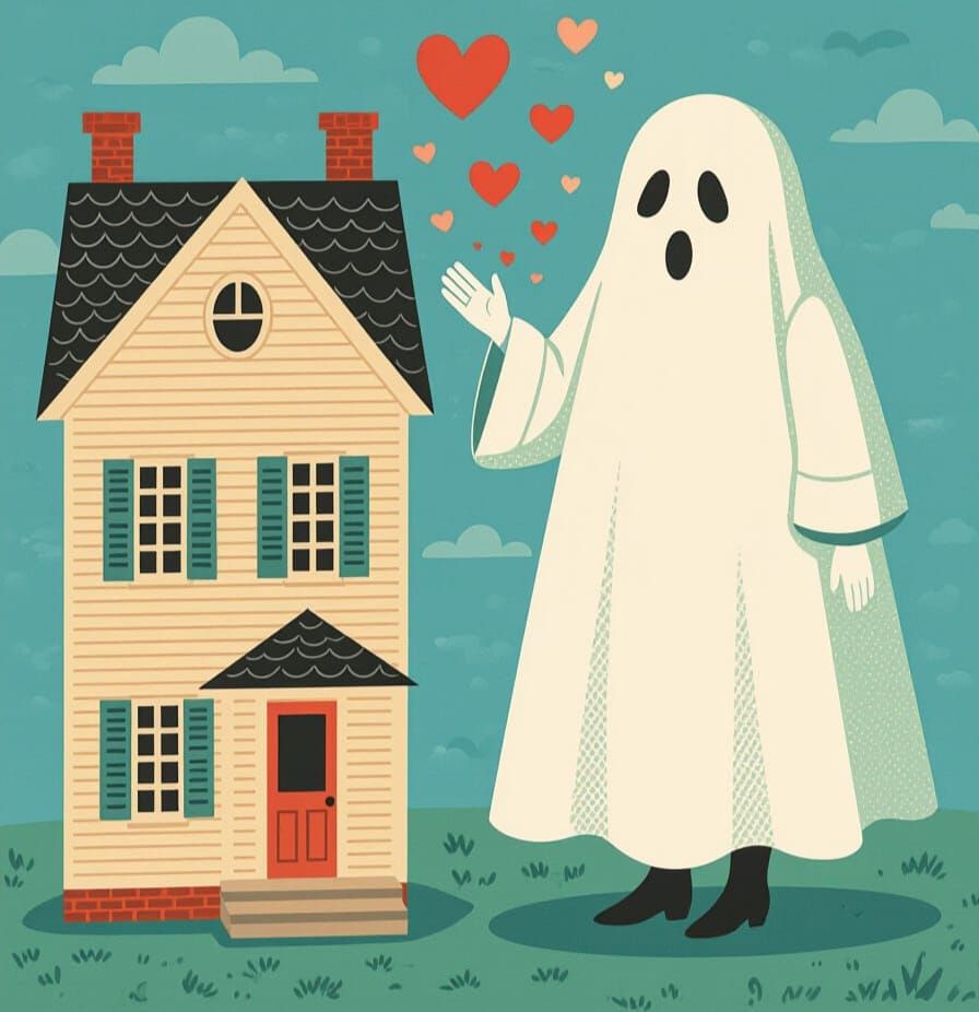 Nostalgic Ghost Seeks Love in Cutout Dollhouse Style