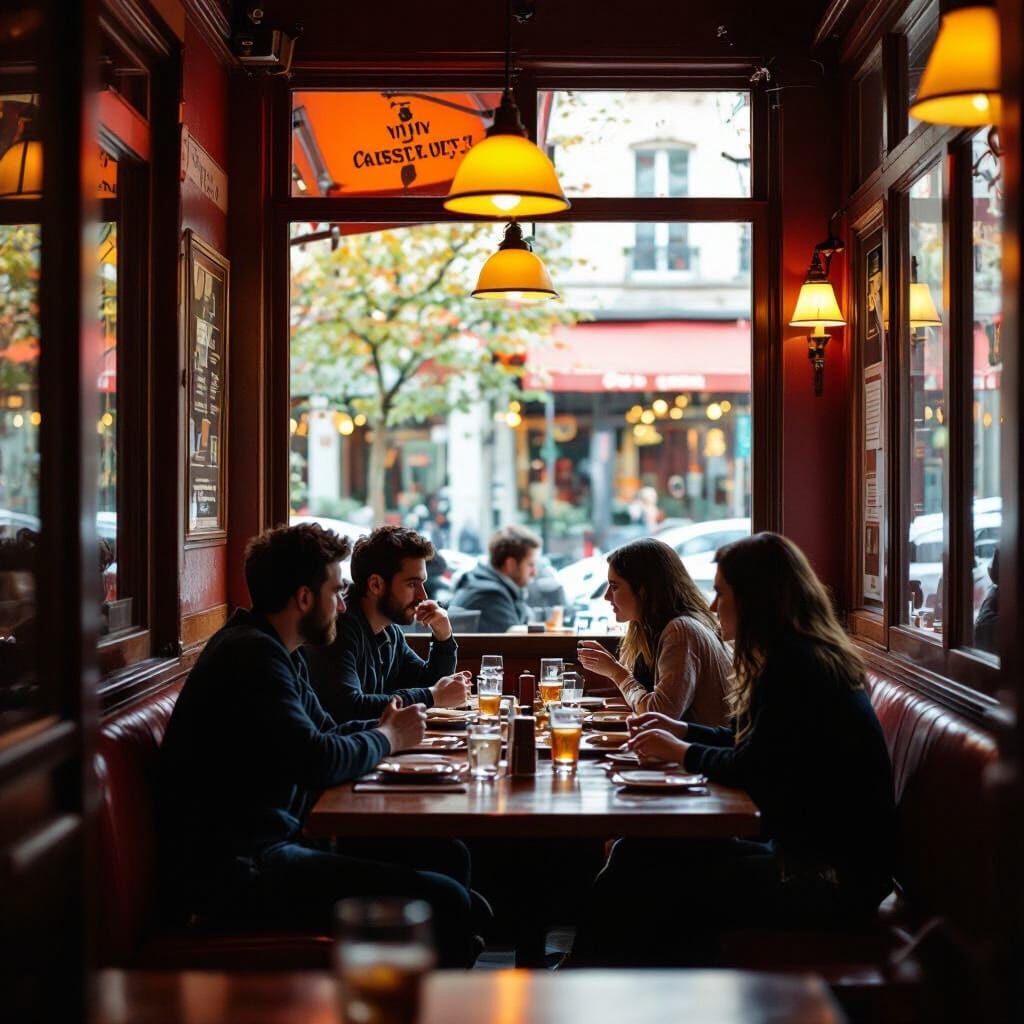 Belle Vie Restaurant in Cinematic Film Style