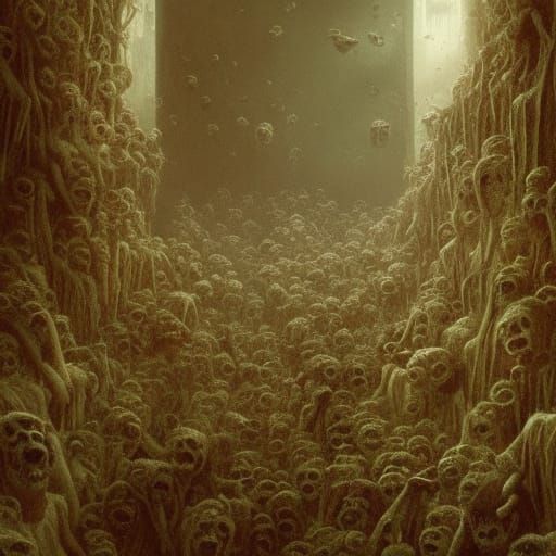 Zombie mass-grave