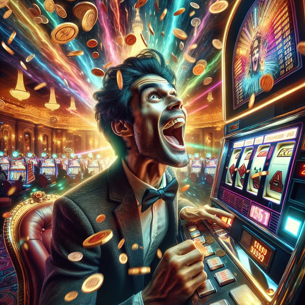 Casino Jackpot Winner in Surreal Style
