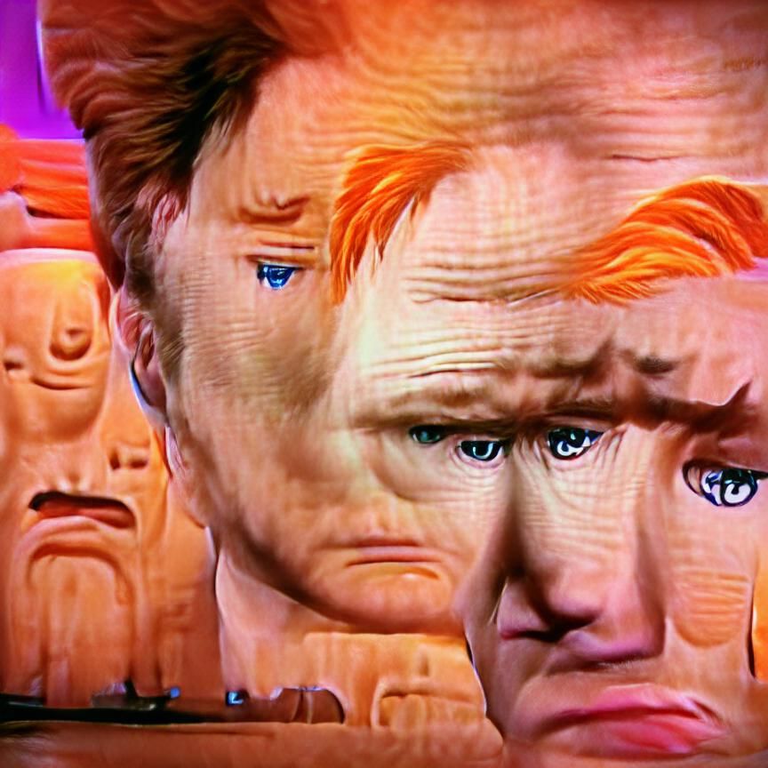 Sad Conan O'Brien AI Portrait