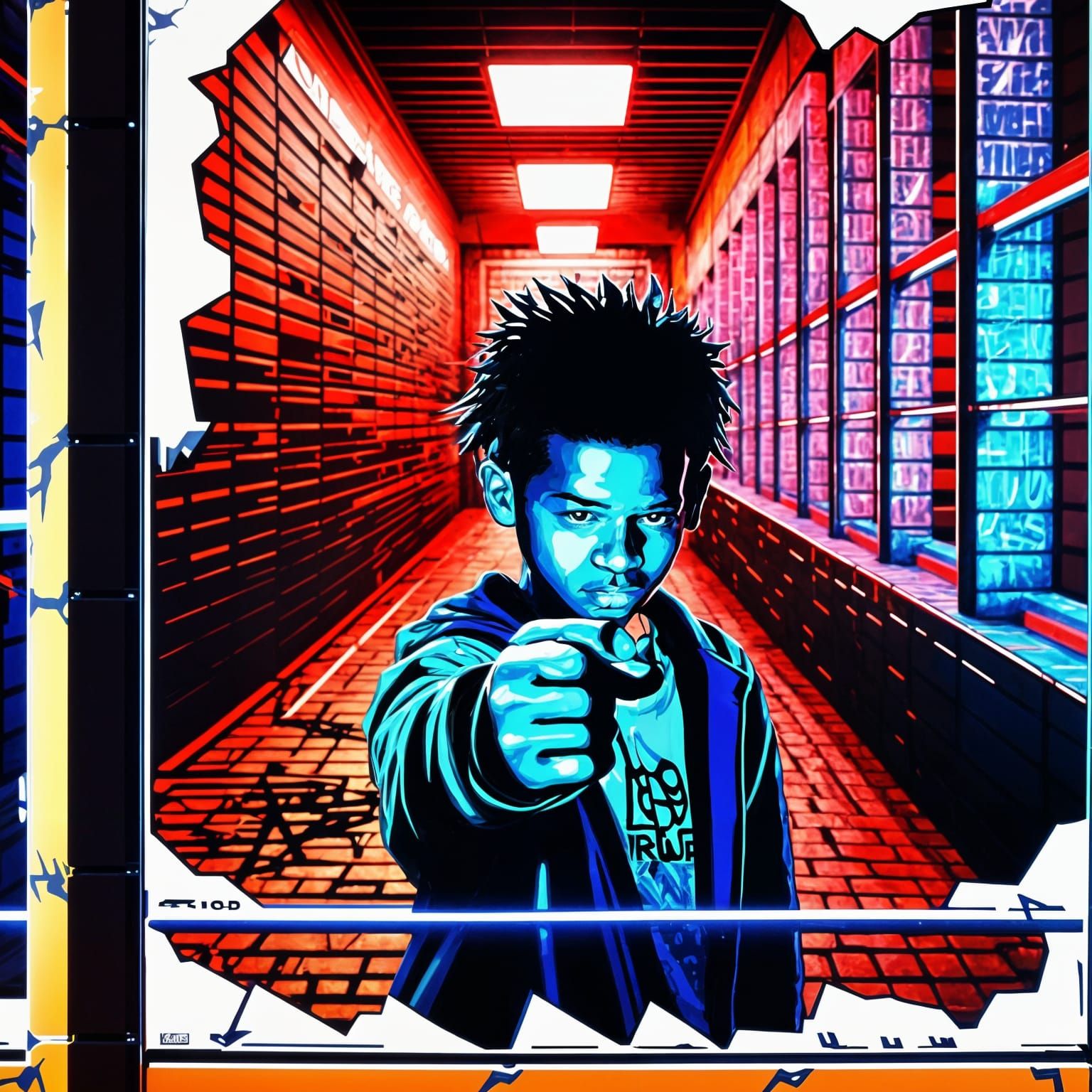 MOD-9 Spray Paint Art in 3D Game Style