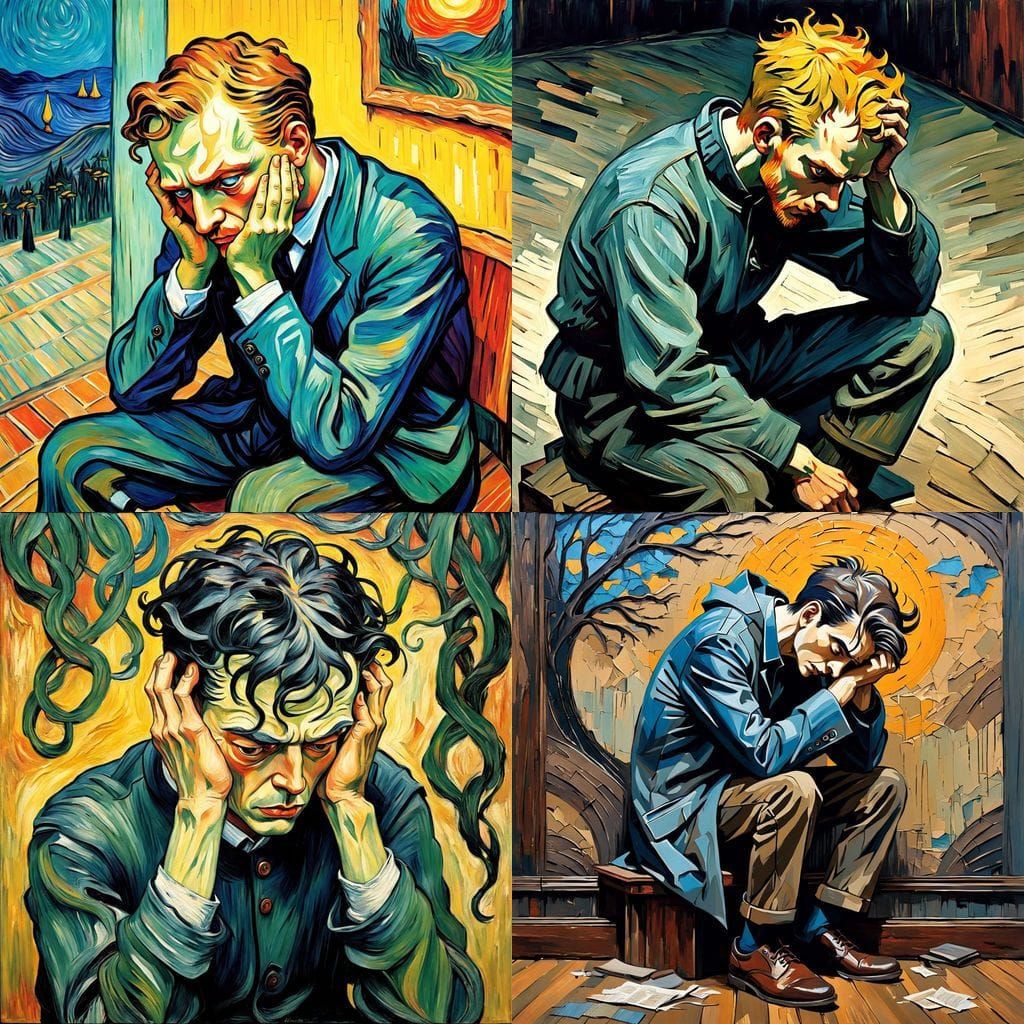 A Man Lost in Melancholy Despair