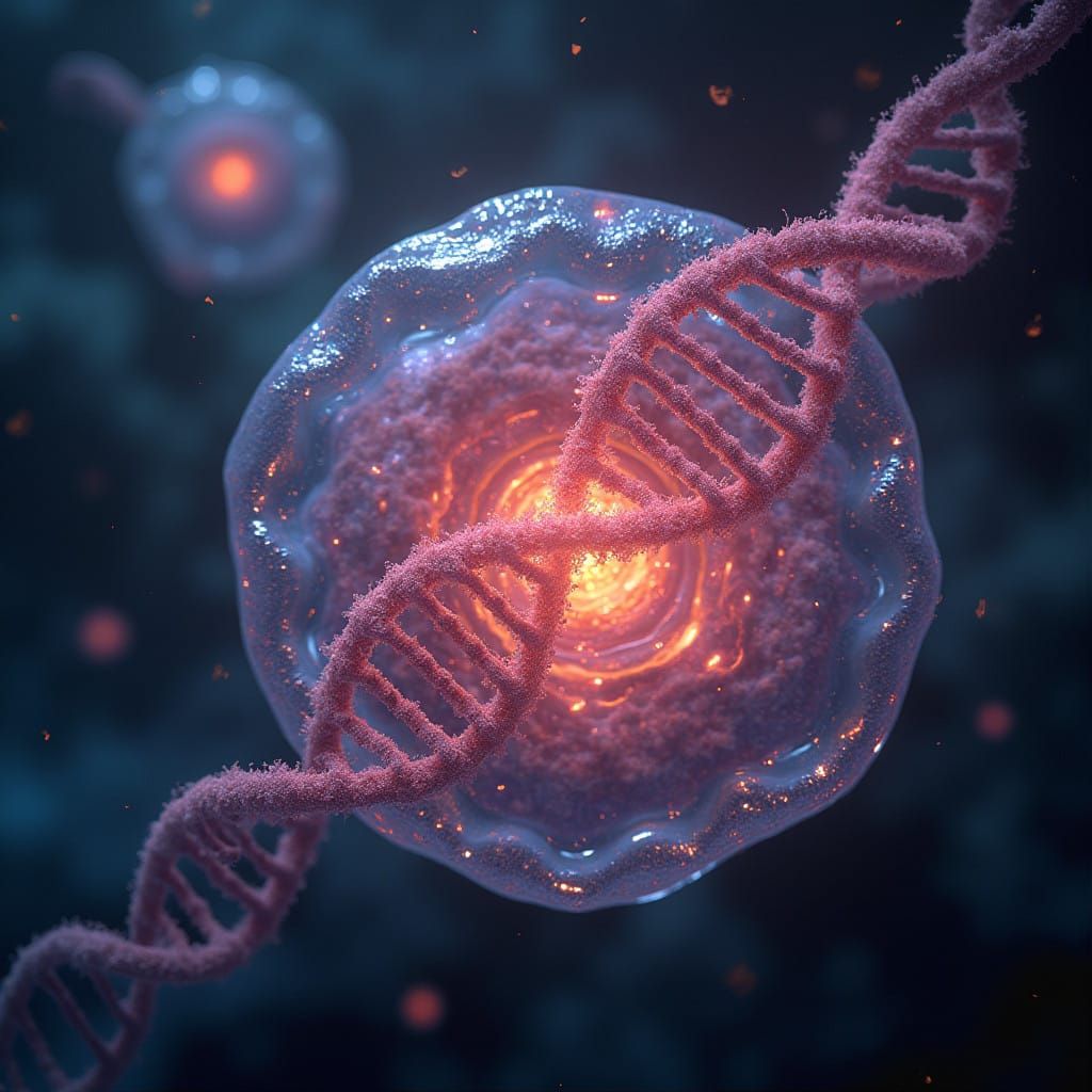 Vibrant Nucleus as Three Mechanisms Converge in Cosmic Dance