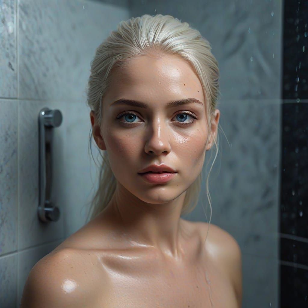 Serene Shower Scene in HDR