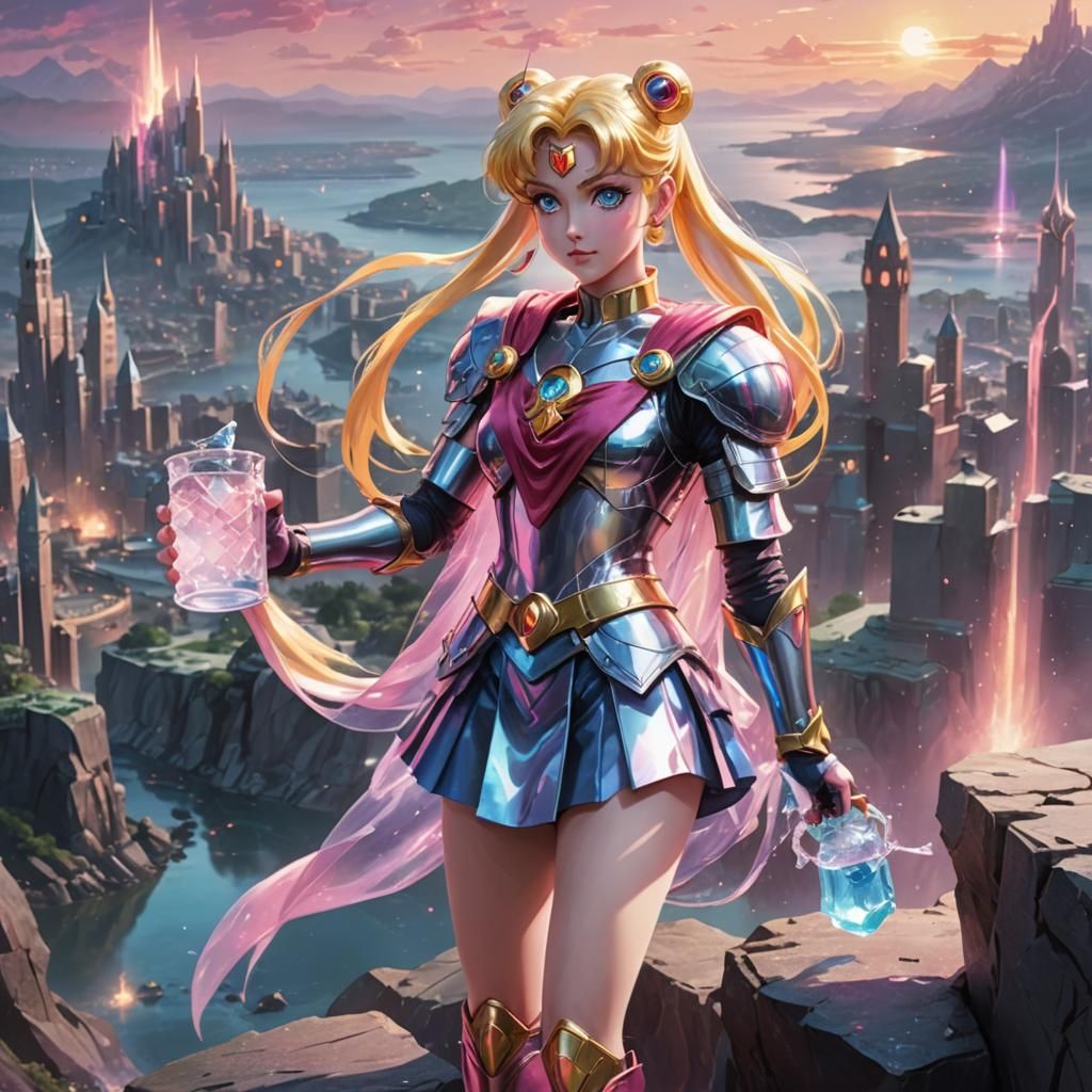 Sailor Moon as Heroic Fantasy Concept Art