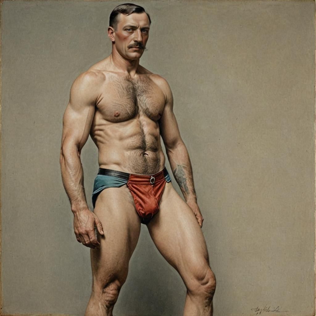 Hyperrealistic Portrait of Adolf Fick in Color