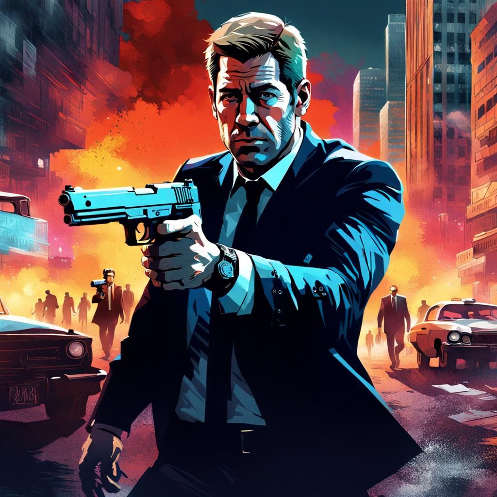 Jack Ryan Wounded and Armed: a Digital Painting