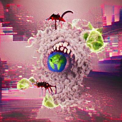 Planet Devastated by an Evil Virus
