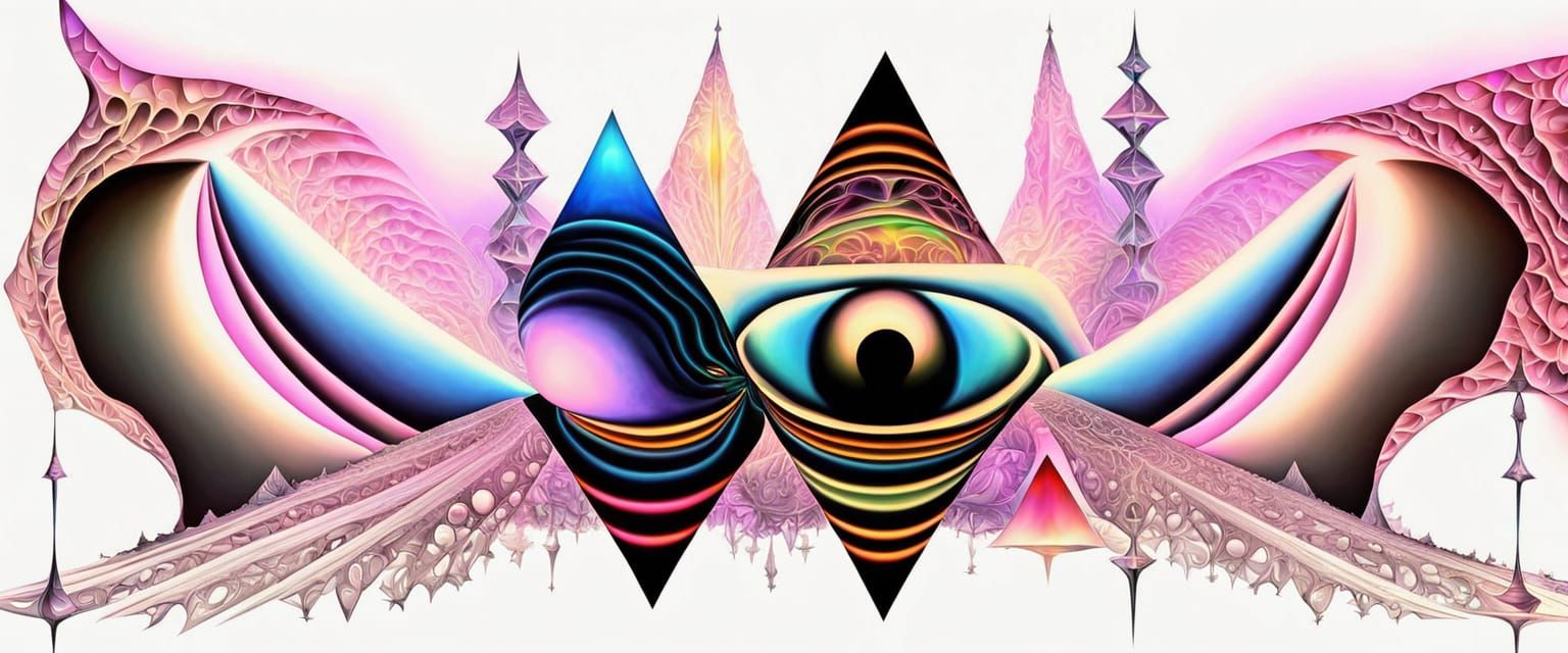 Dreamlike Prism Guards Darkside of the Moon in Surrealistic ...