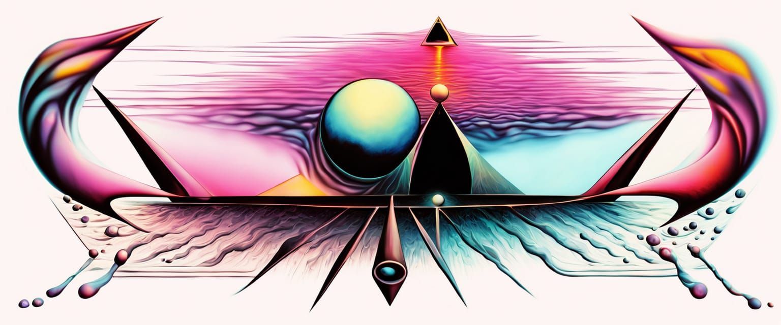 Ethereal Prism Guardians in Vibrant Oil Painting