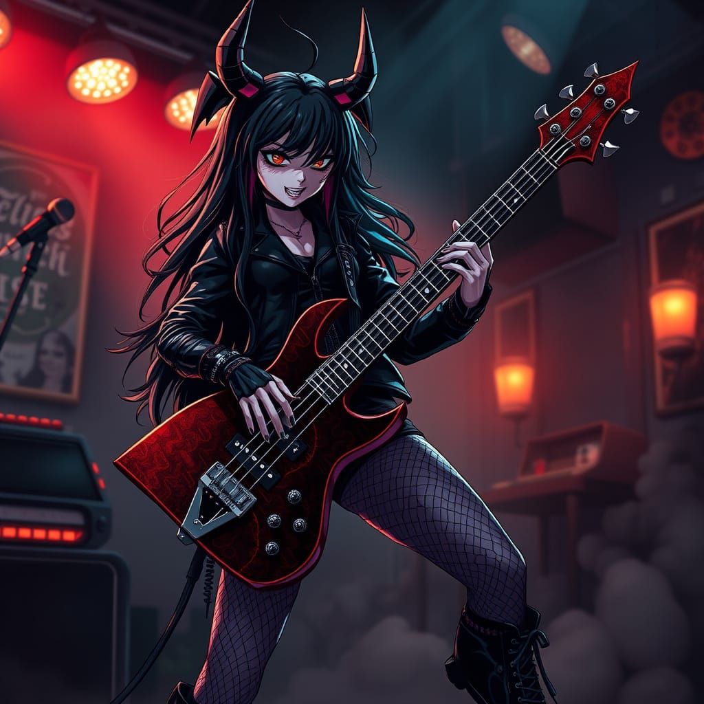Vampire Queen Rocks Out in Anime Style