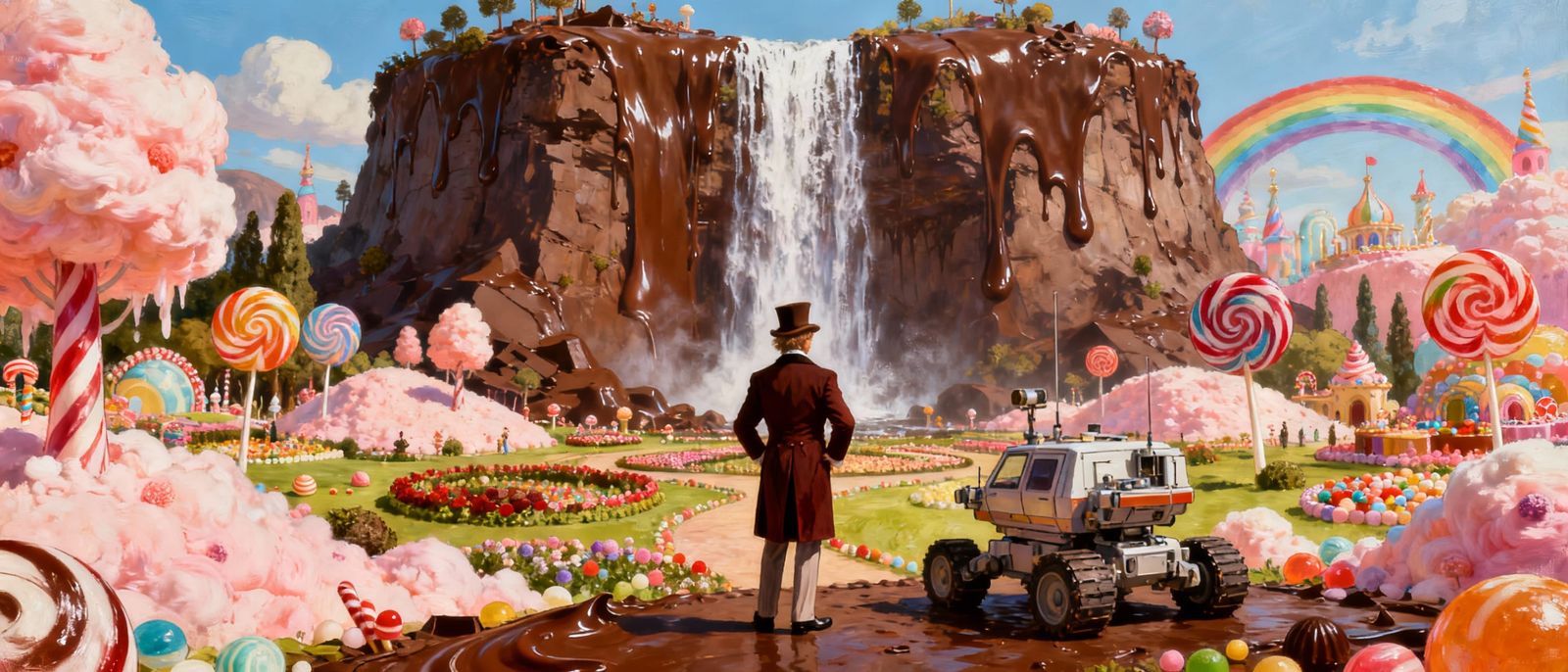 Willy Wonka in a Candy Wonderland