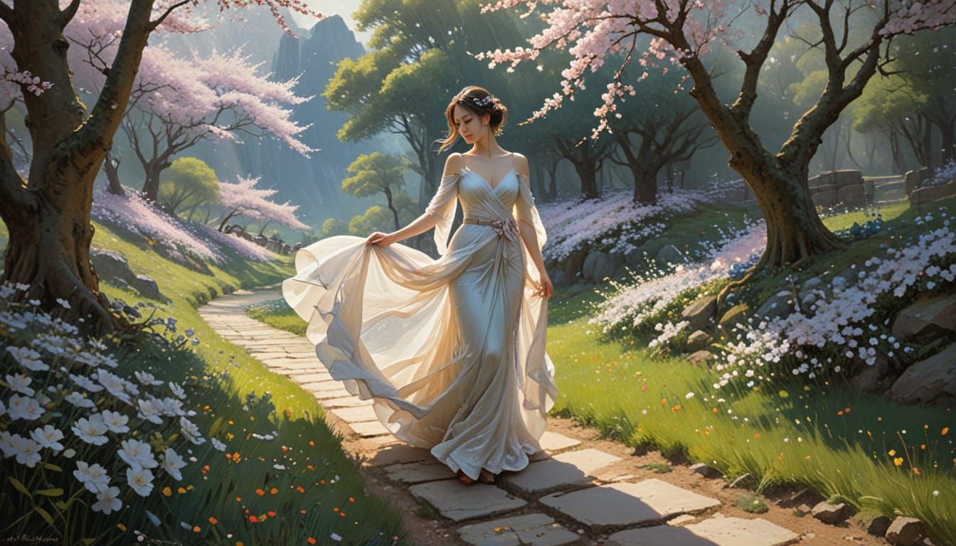 Ethereal Garden Beauty in Soft Focus