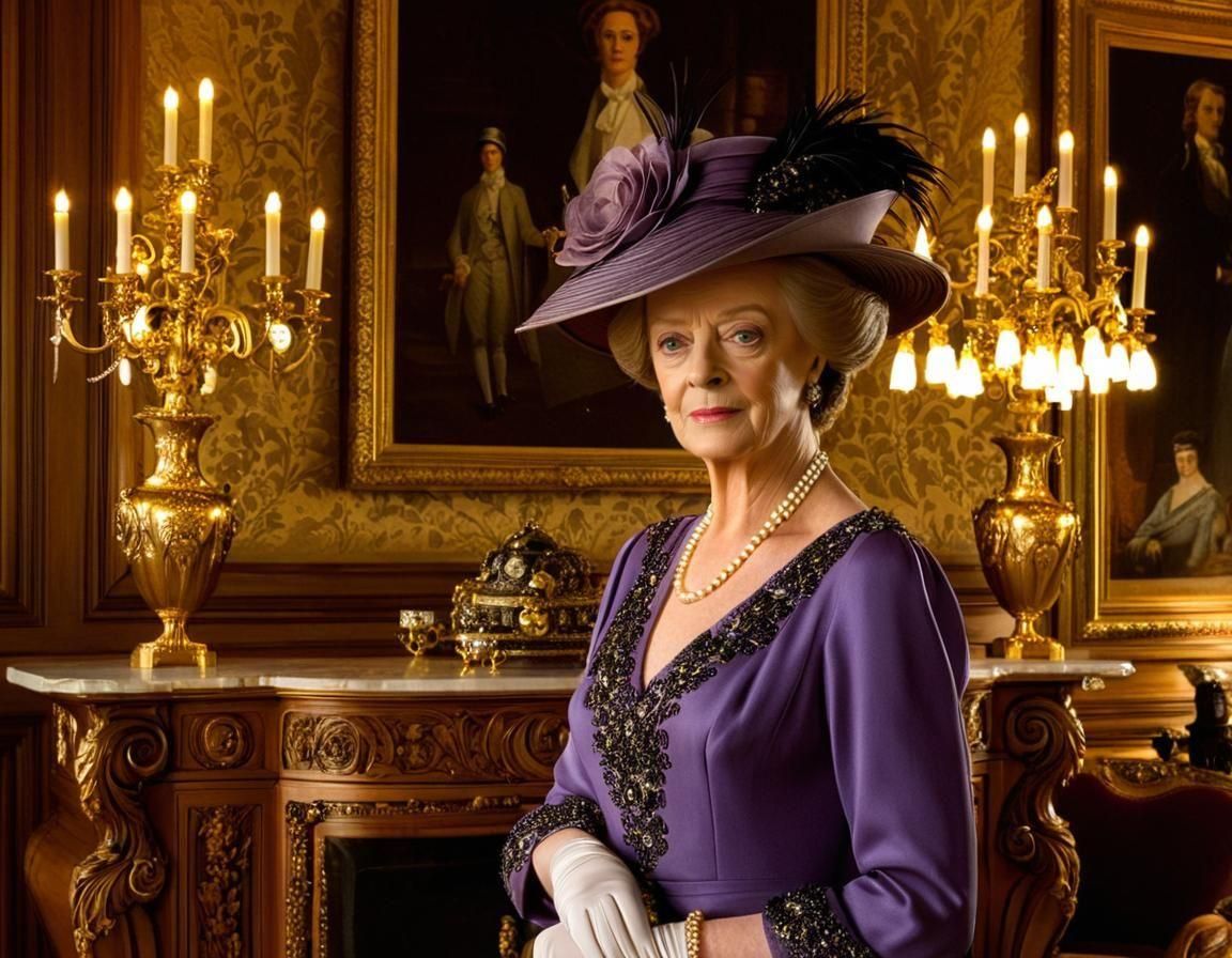 Victorian-Era Character in Opulent Drawing Room