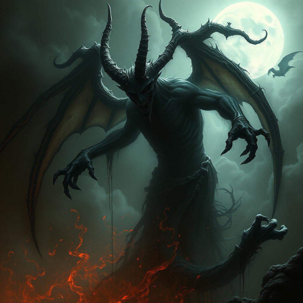 Kokushibo: A Gothic Horror Illustration