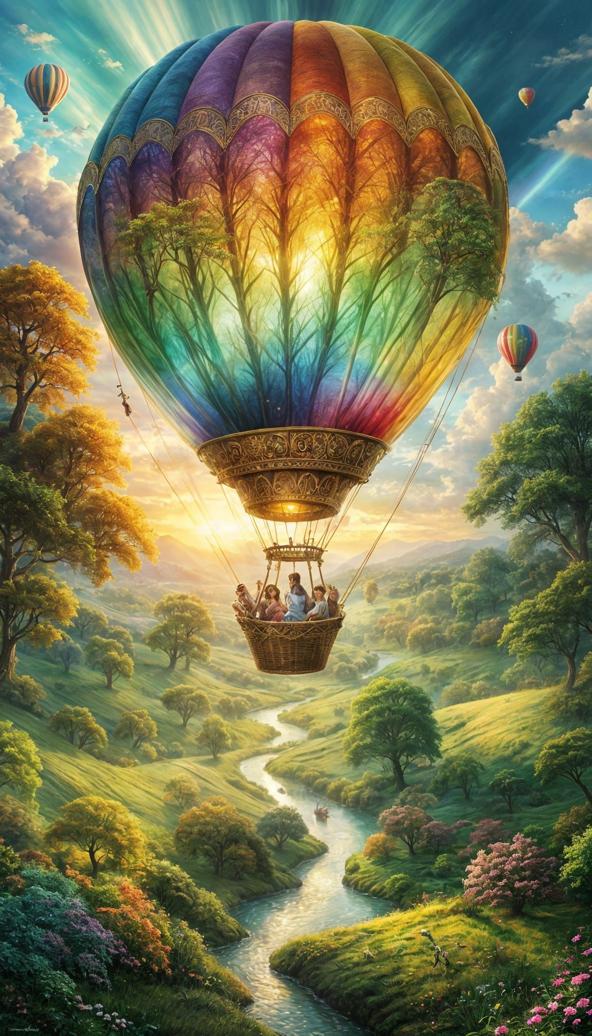 Samdzimari in Prismatic Hot Air Balloon