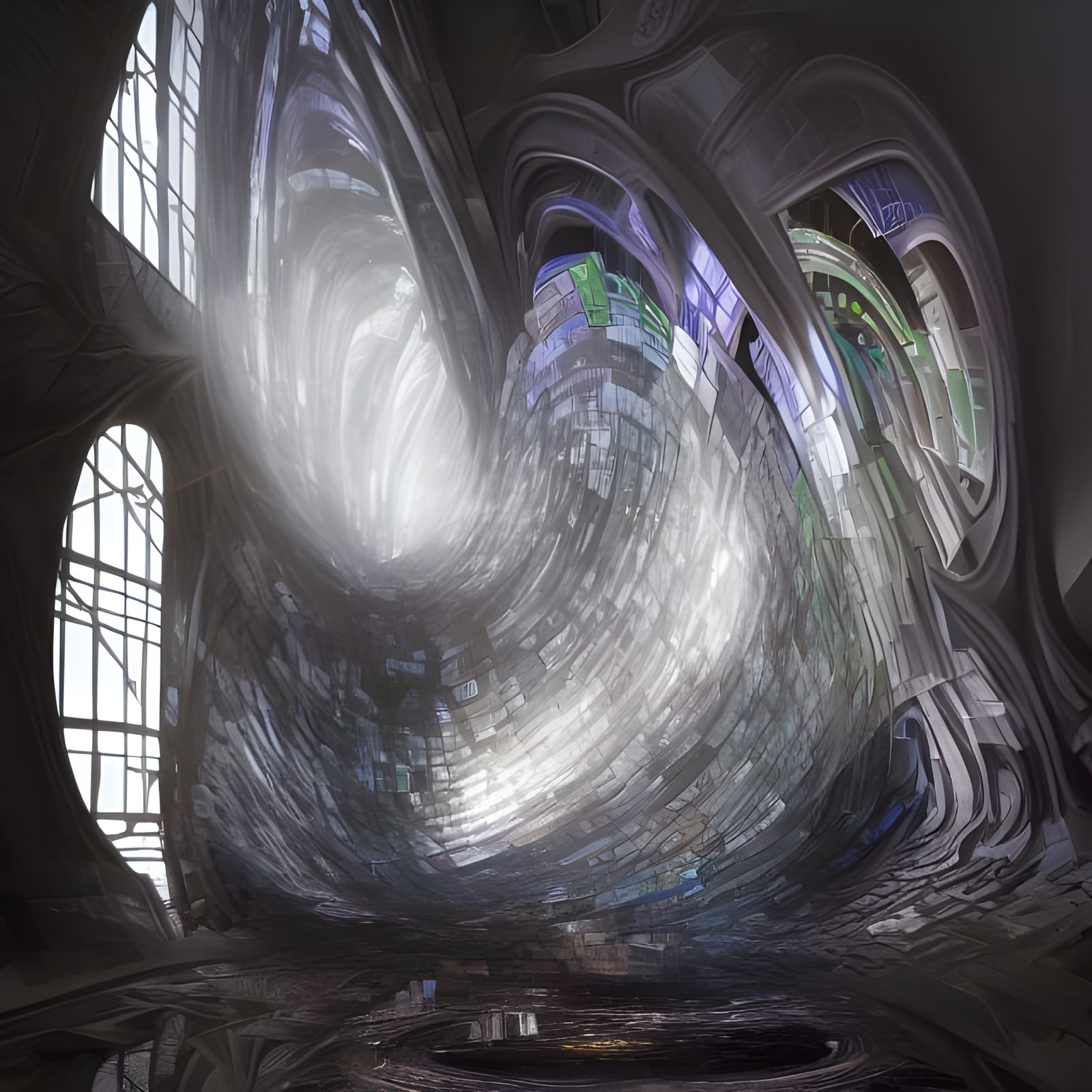 Intricate Geometric Abstract in 8K Resolution