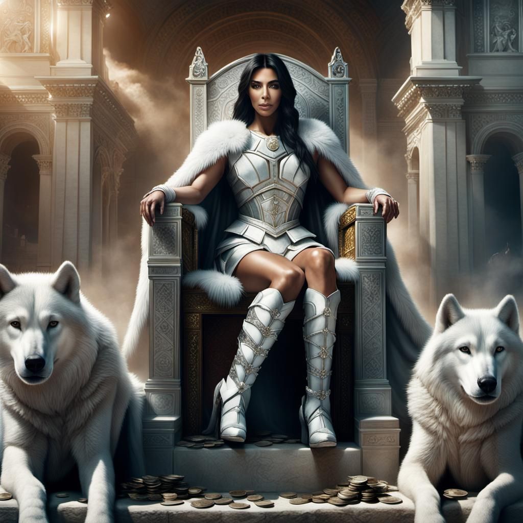 Kim Kardashian as Roman Gladiator in Arena