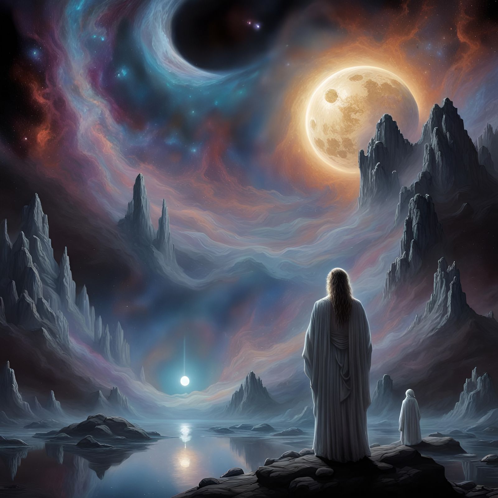 Celestial Serenity: A Cosmic NFT Artwork