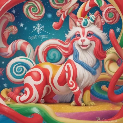 Festive Animals Celebrate Christmas in Gouache Style
