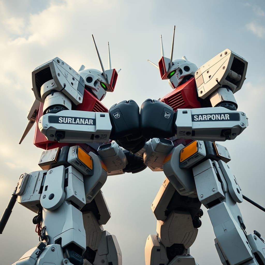 Giant Mech Robots Face Off